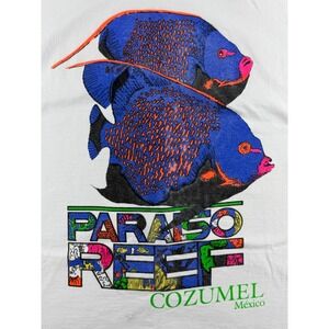 VINTAGE Cozumel Mexico Shirt Mens Extra Large‎ Single Stitch 90s Paraiso Reef